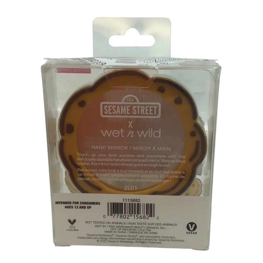 Wet n Wild Sesame Street “Me Want Cookie!” Hand Mirror (NWT)